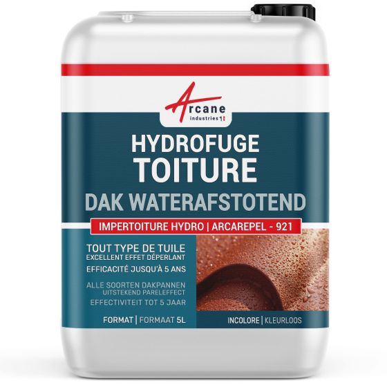 Kleurloze waterafstotende behandeling voor poreuze daken - ARCAREPEL -921