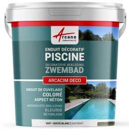 Decoratieve afwerkpleister voor zwembaden: ARCACIM Déco - 16 m²