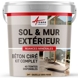 1-Main-KIT BETON CIRE EXTERIEUR - kit2m2-Gazelle-Gris-rose-Aspect / Couleur