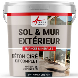 KIT GEWAXT BETON BUITEN - Gewaxt beton voor buiten voor vloer, muur, terras, balkon, trap