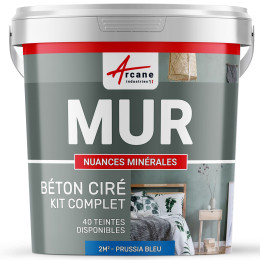 KIT BTON CIR MURS-kit2m2-Mate-Prussia-Bleu-Aspect / Couleur