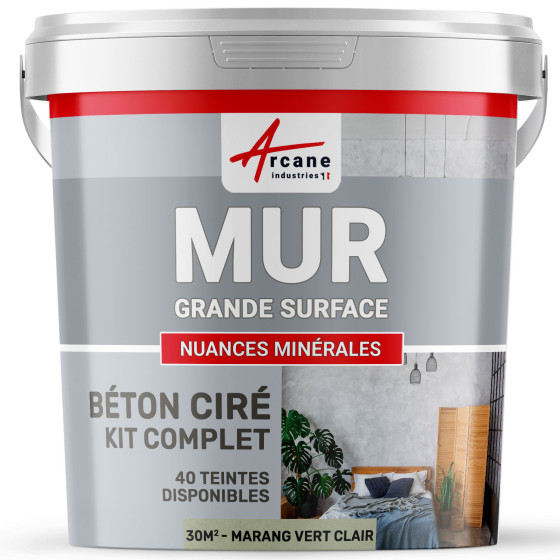 KIT BTON CIR MURS  - B‚ton cir‚ sp‚cial murs-Kit30m2-Marang-Vert-Clair-Aspect / Couleur