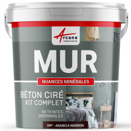 KIT BTON CIR MURS-kit2m2-Satinee-Arabica-Marron-Aspect / Couleur