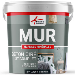 KIT BTON CIR MURS-kit2m2-Satinee-Aronia-Gris-Noir-Aspect / Couleur