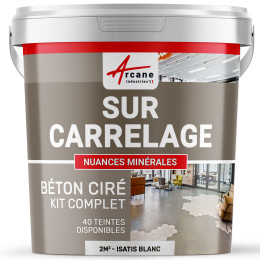 1-Main-KIT BETON CIRE SUR CARRELAGE-kit2m2-Isatis-Blanc-Aspect / Couleur