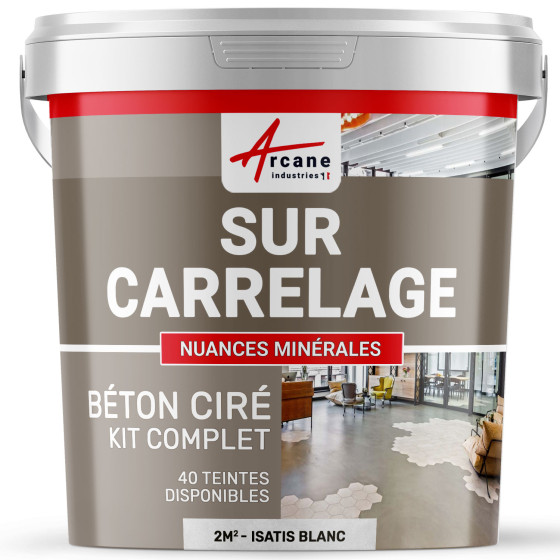 1-Main-KIT BETON CIRE SUR CARRELAGE-kit2m2-Isatis-Blanc-Aspect / Couleur