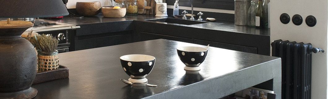 Microcemento cocina, encimera - Maison Etanche